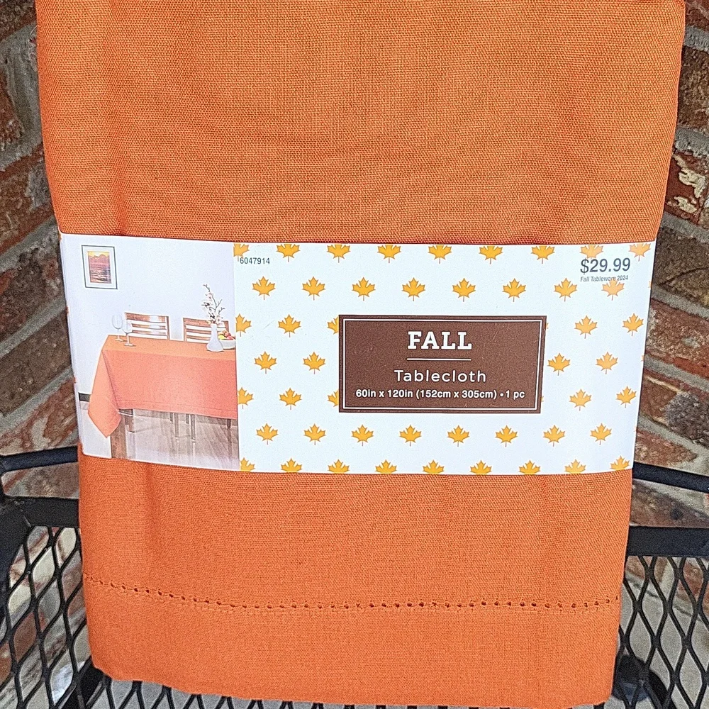 Orange Large Tablecloth